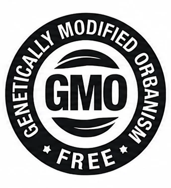 Non-GMO seal in black