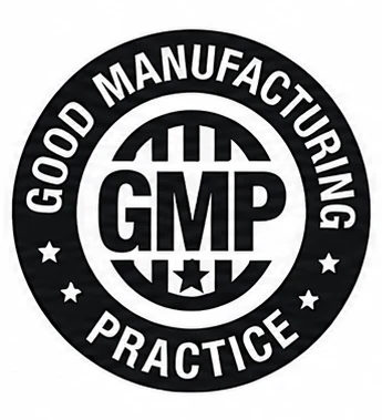 GMP seal in black